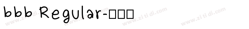 bbb Regular字体转换
